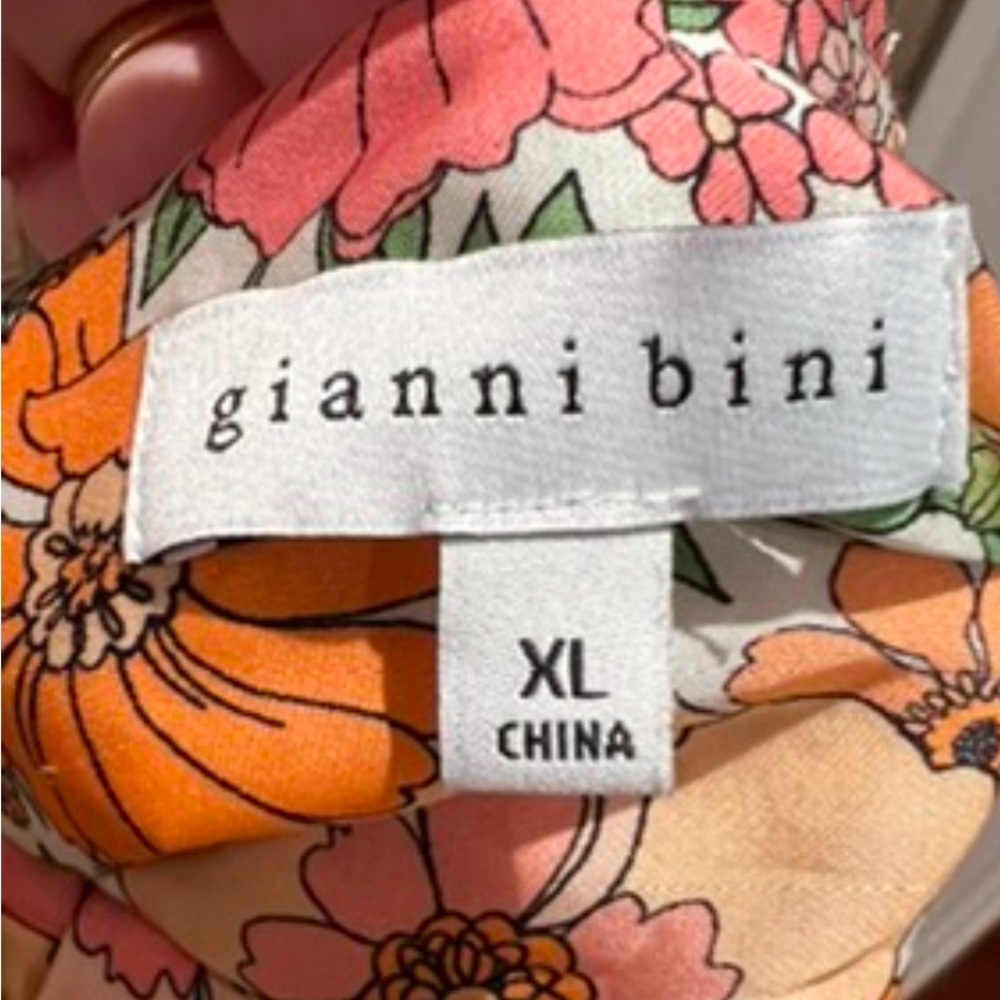 Gianni Bini Floral Scarf Cathy Blouse XL NWOT - Picture 4 of 6